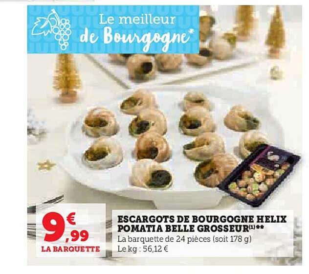 escargots de bourgogne helix pomatia belle grosseur