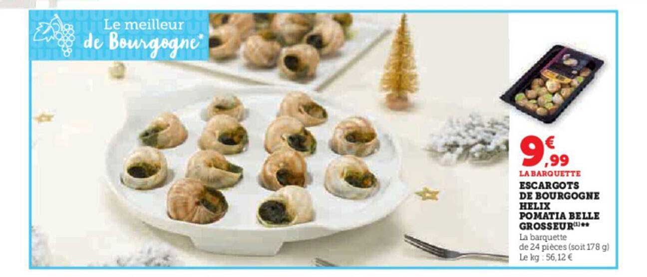 escargots de bourgogne helix pomatia belle grosseur