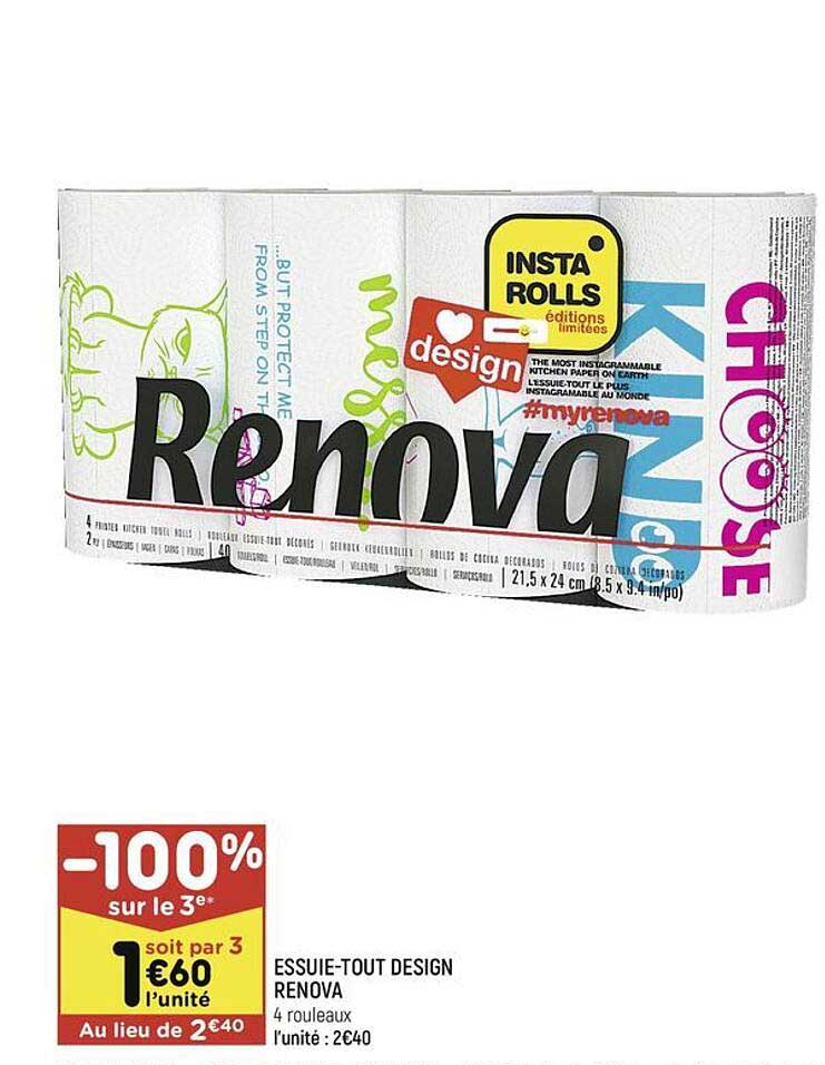 essuie-tout design renova