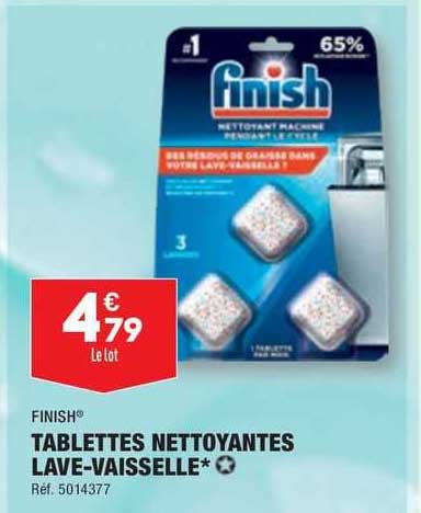 finish tablettes nettoyantes lave-vaisselle