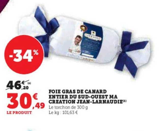 foie gras de canard entier du sud-ouest ma création jean-larnaudie