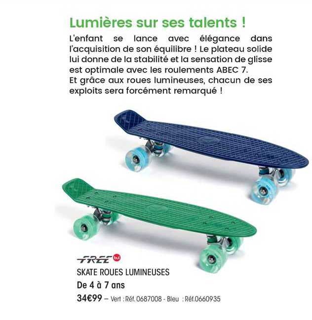 Free Skate Roues Lumineuses
