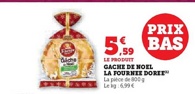 gache de noël la fournée dorée