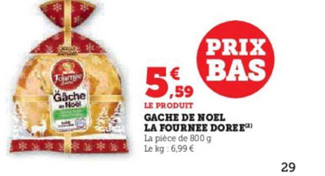 gâche de noël la fournée dorée