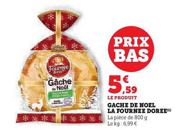 gache de noel la fournee doree