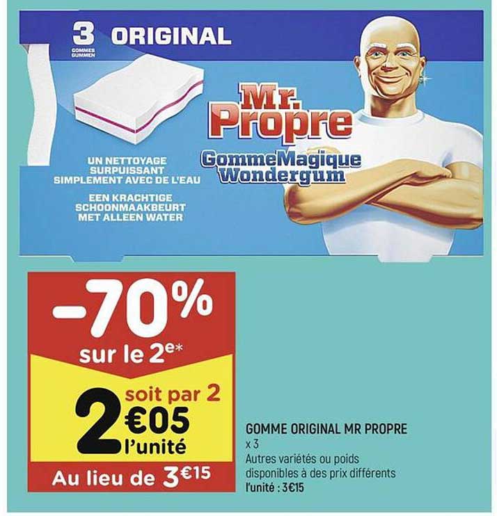 gomme original mr propre