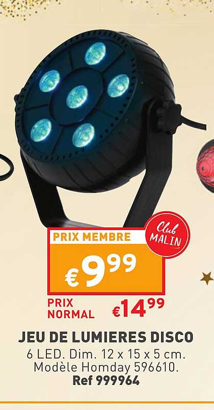 jeu de lumières disco