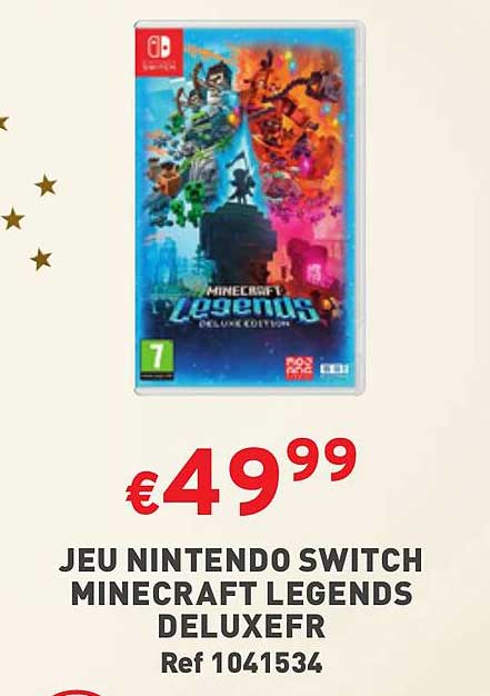 jeu nintendo switch minecraft legends deluxefr