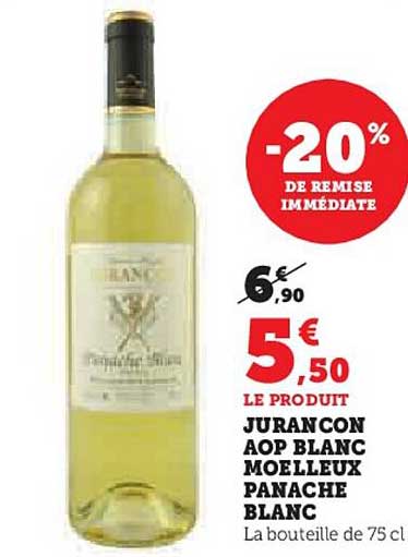 juran con aop blanc moelleux panache blanc