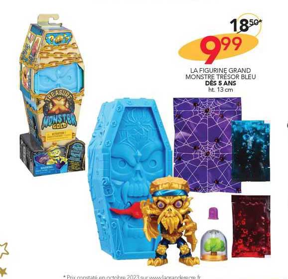 la figurine grand monstre trésor bleu