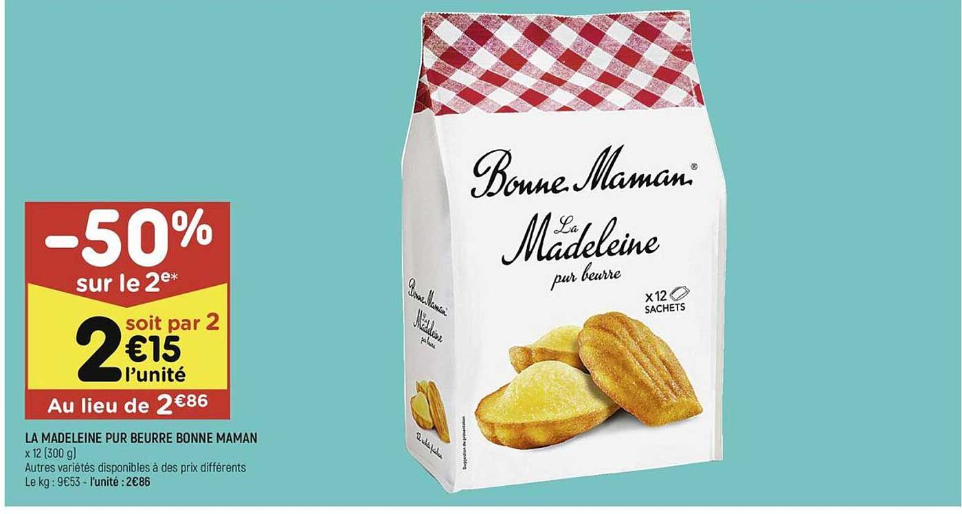 la madeleine pur beurre bonne maman