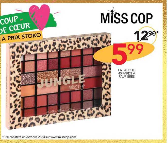 la palette 40 fards à paupières