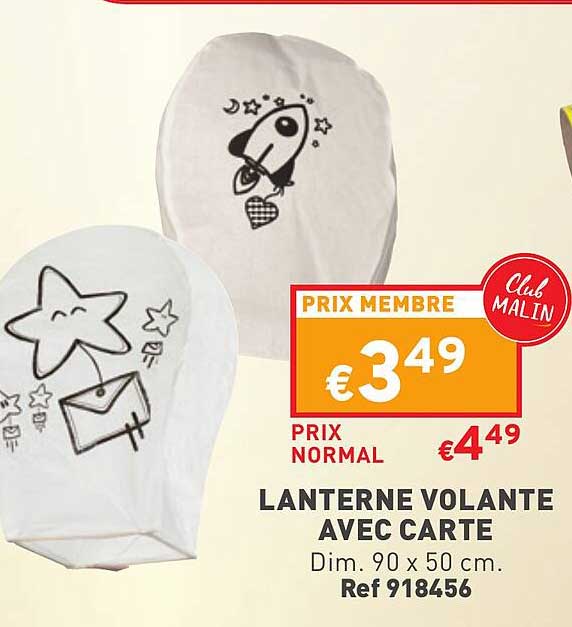 lanterne volante avec carte