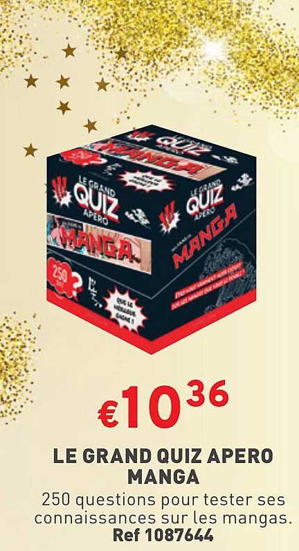 le grand quiz apero manga