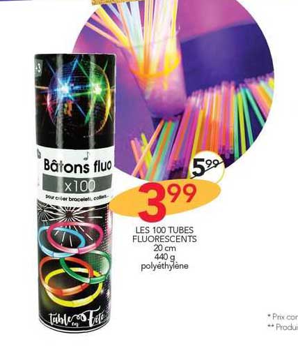 les 100 tubes fluorescents