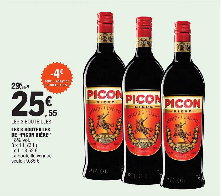 Les 3 Bouteilles De "picon Bière"