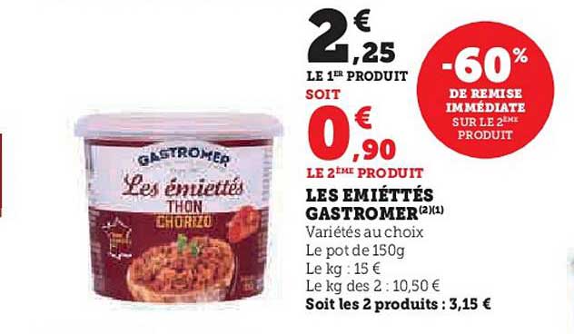 les emiéttés gastromer