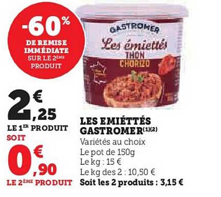les emiettes gastromer