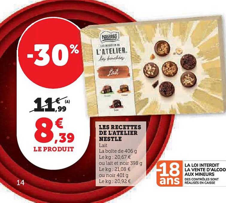 les recettes de l'atelier nestlé