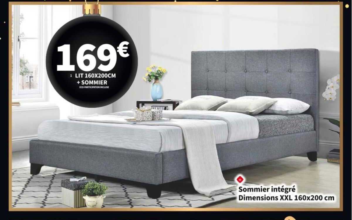 Lit 160x200cm + Sommier