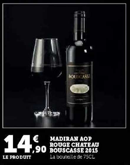 madiran aop rouge chateau bouscasse 2015