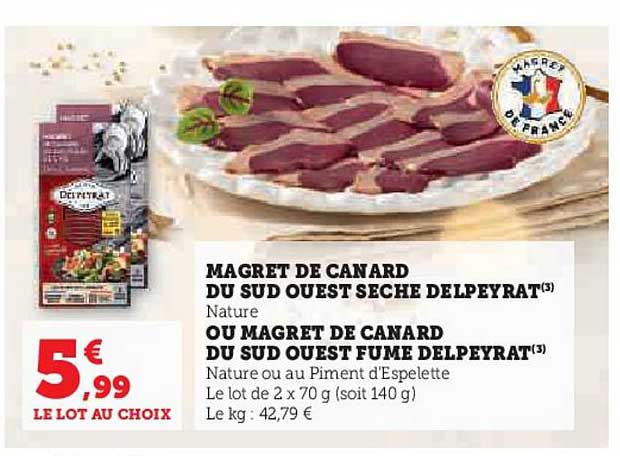 magret de canard du sud quest seche delpeyrat