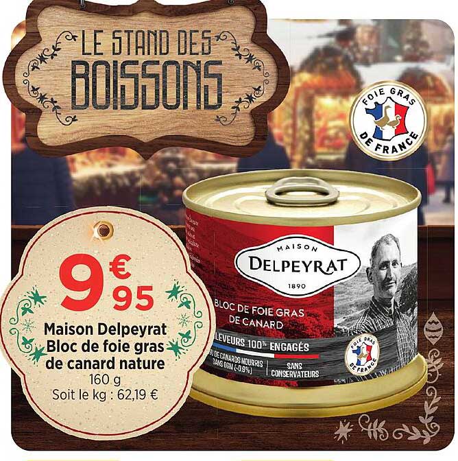 Maison Delpeyrat Bloc De Foie Gras  De Canard Nature
