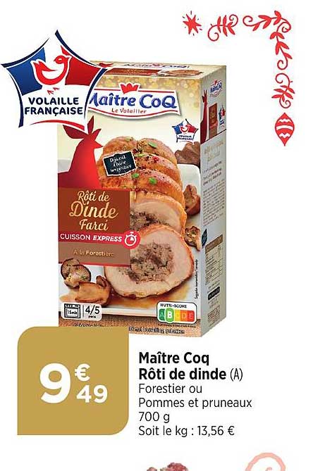 maître coq rôti de dinde