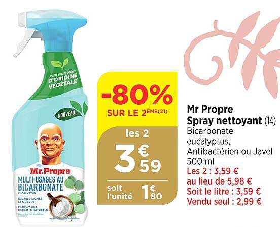 mr propre  spray nettoyant