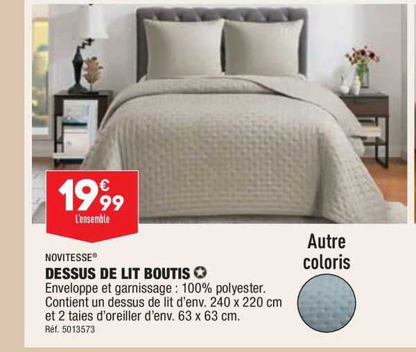 novitesse dessus de lit boutis