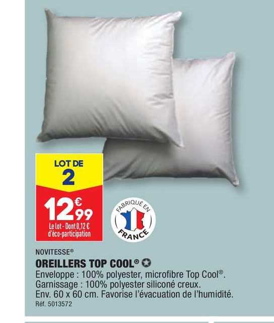 Novitesse Oreillers Top Cool