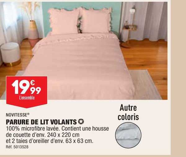 Novitesse Parure De Lit Volants