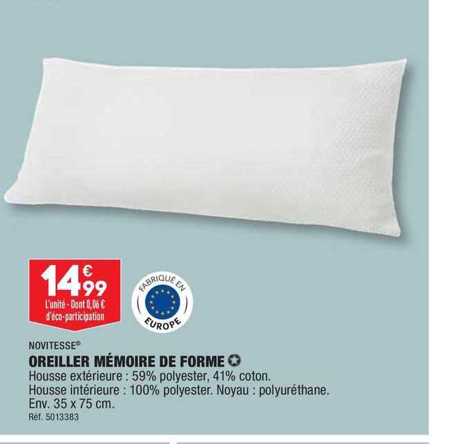 Oreiller Mémore De Forme