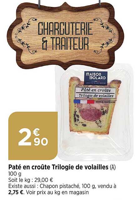 Paté En Croûte Trilogie De Volailles