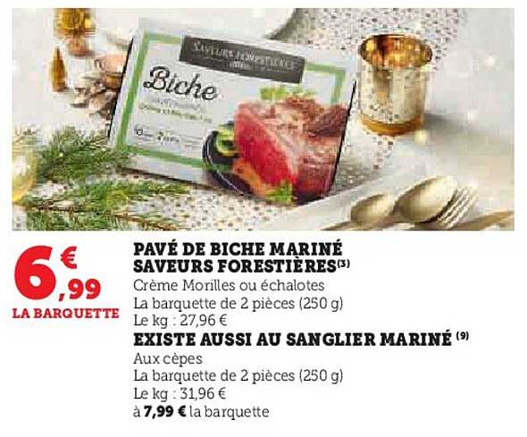 Pave De Biche Marine Saveurs Forestieres