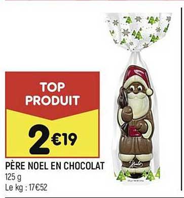 père noël en chocolat
