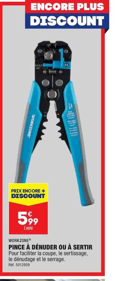 pince à dénuder ou à sertir workzone