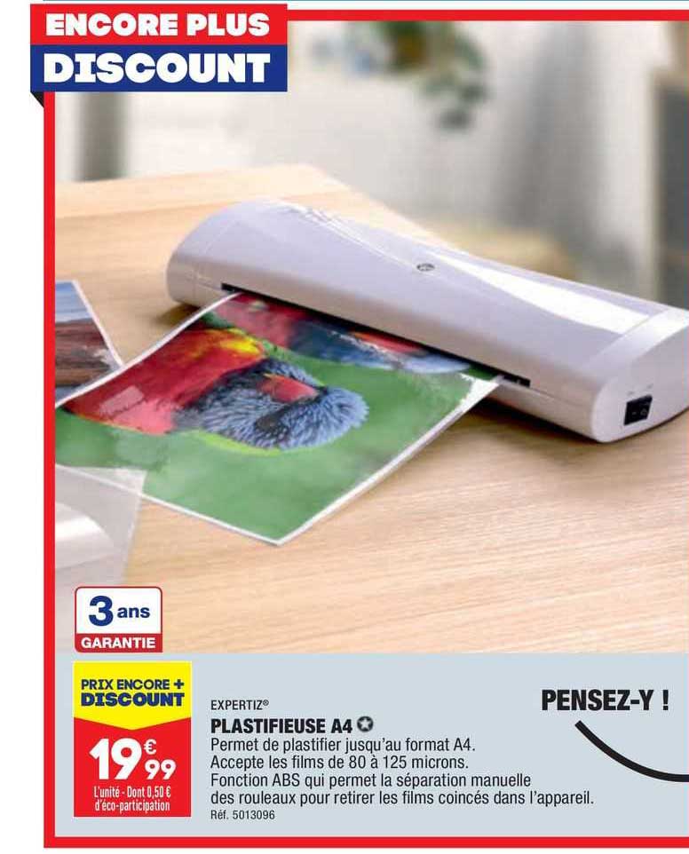 Plastifieuse A4 Expertiz