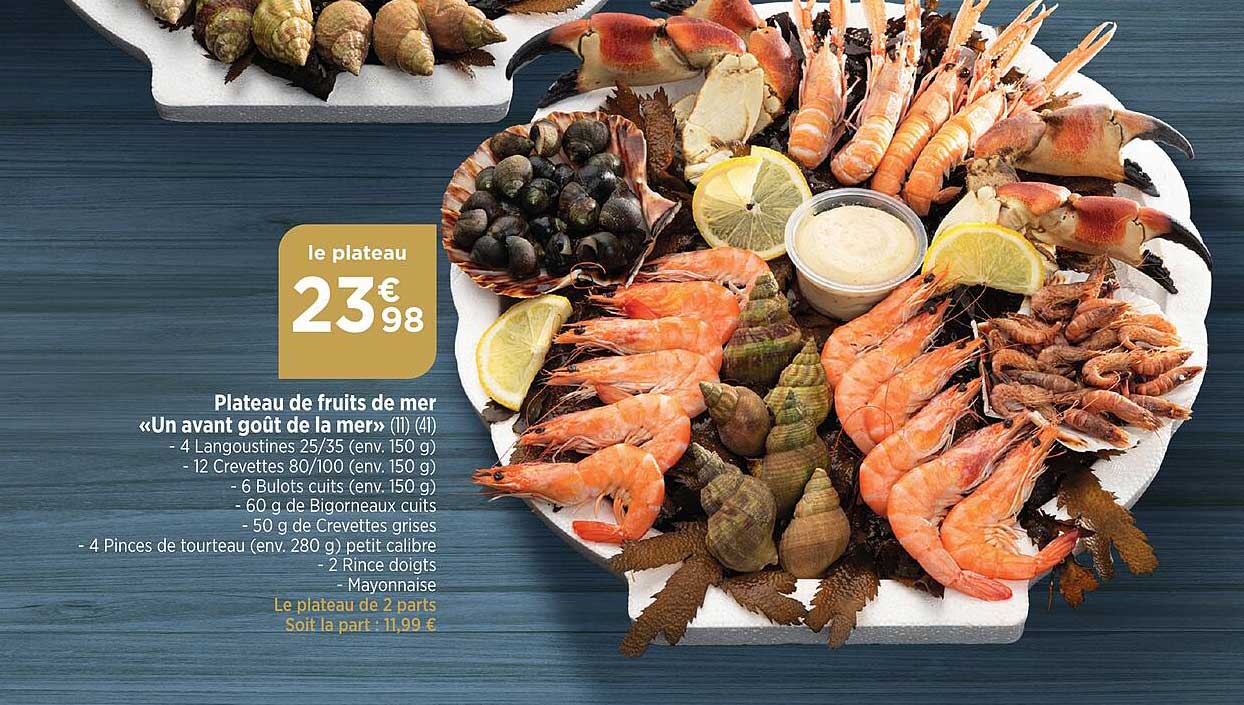 plateau de fruits de mer "un avant goût de la mer"