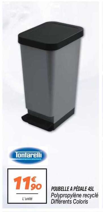 Poubelle à Pédale 45l