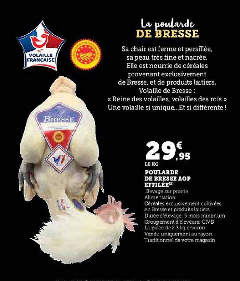 poularde de bresse aop effilée