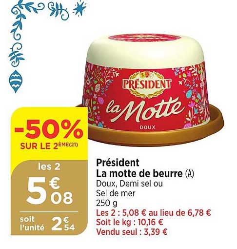président la motte de beurre