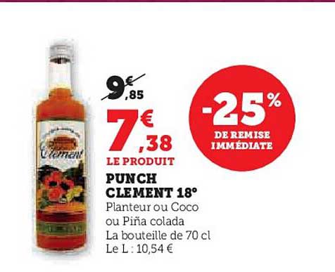 Punch Clément 18°