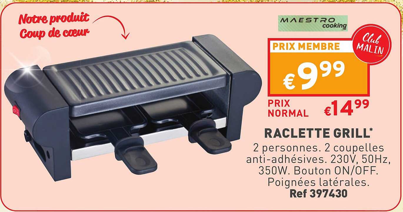 raclette grill maestro cooking