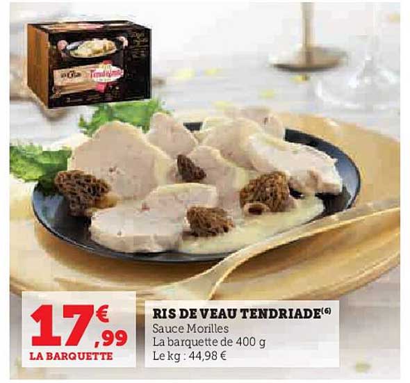 ris de veau tendriade
