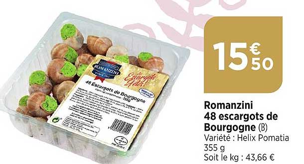 romanzini 48 escargots de bourgogne