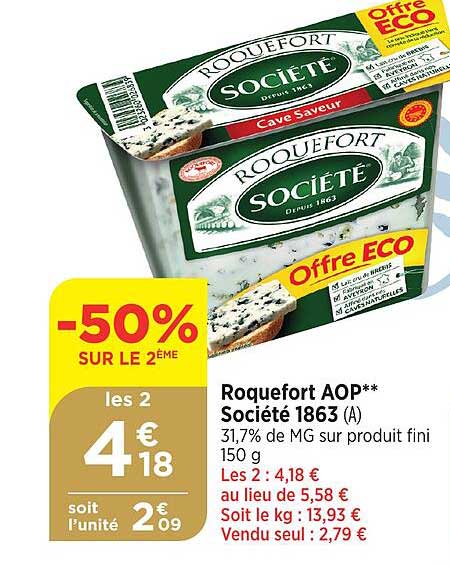 Roquefort Aop Société 1863