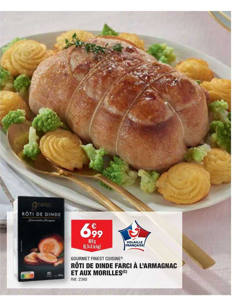 rôti de dinde farci à l'armagnac et aux morilles gourmet fines cuisine