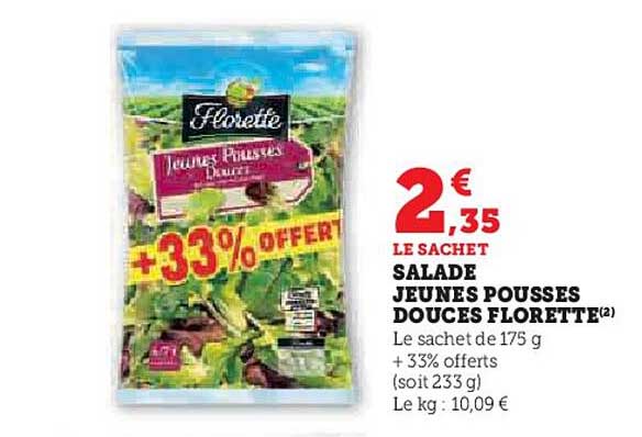 salade jeunes pousses douces florette