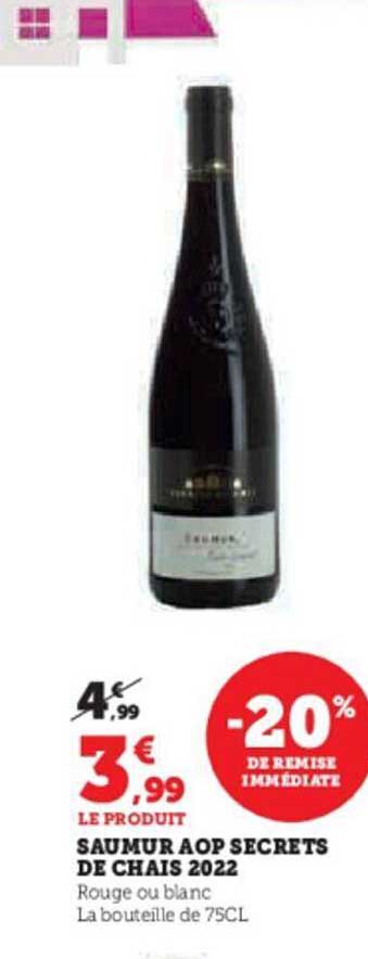 Saumur Aop Secrets De Chais 2022